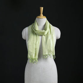 Handwoven Banarasi Pure Silk Stole with Tassels 07