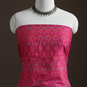Pochampally Ikat Handloom Sico Unstitched Dress Material: Kurta with Dupatta 24