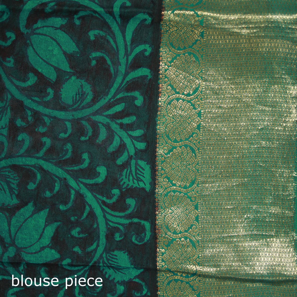 Kanjeevaram Pure Handloom Mulberry Silk Handpainted Srikalahasti Pen Kalamkari Saree with Zari Work 22