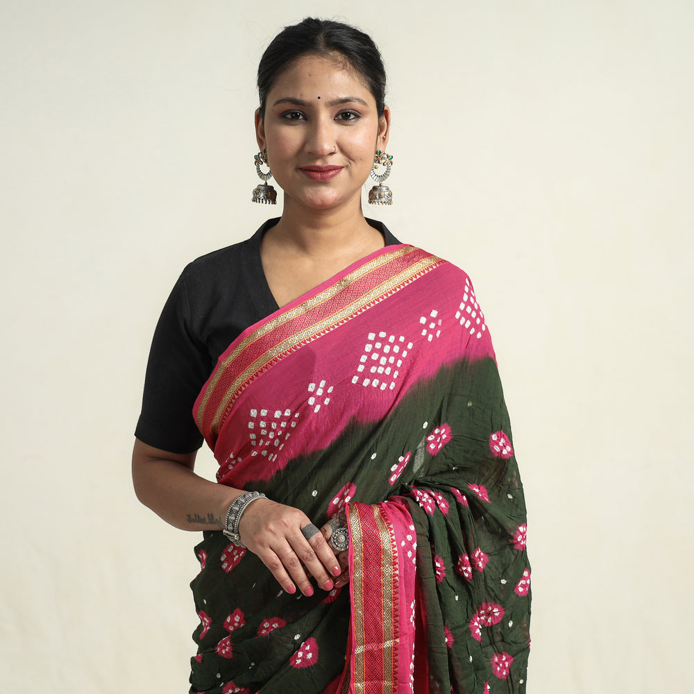 bandhani saree