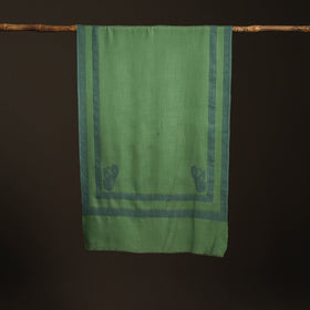 Plain Fine Wool Stole with Woven Border for Women 22