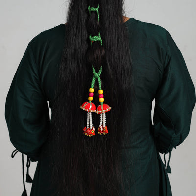 Thread Braided & Bead Work Hair Parandi 11