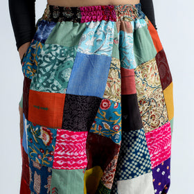 patchwork harem pant