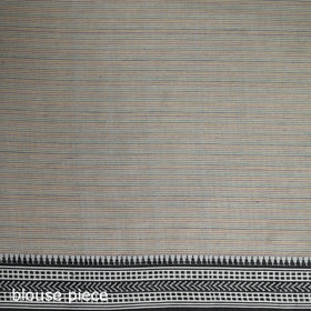 Grey - Bengal Handwoven Cotton Begumpuri Saree 35