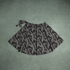 Bagru Hand Block Print Natural Dyed Cotton Wrap Around Skirt 13