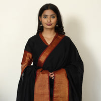 Black - Dharwad Cotton Kurta with Palazzo & Dupatta Set 17