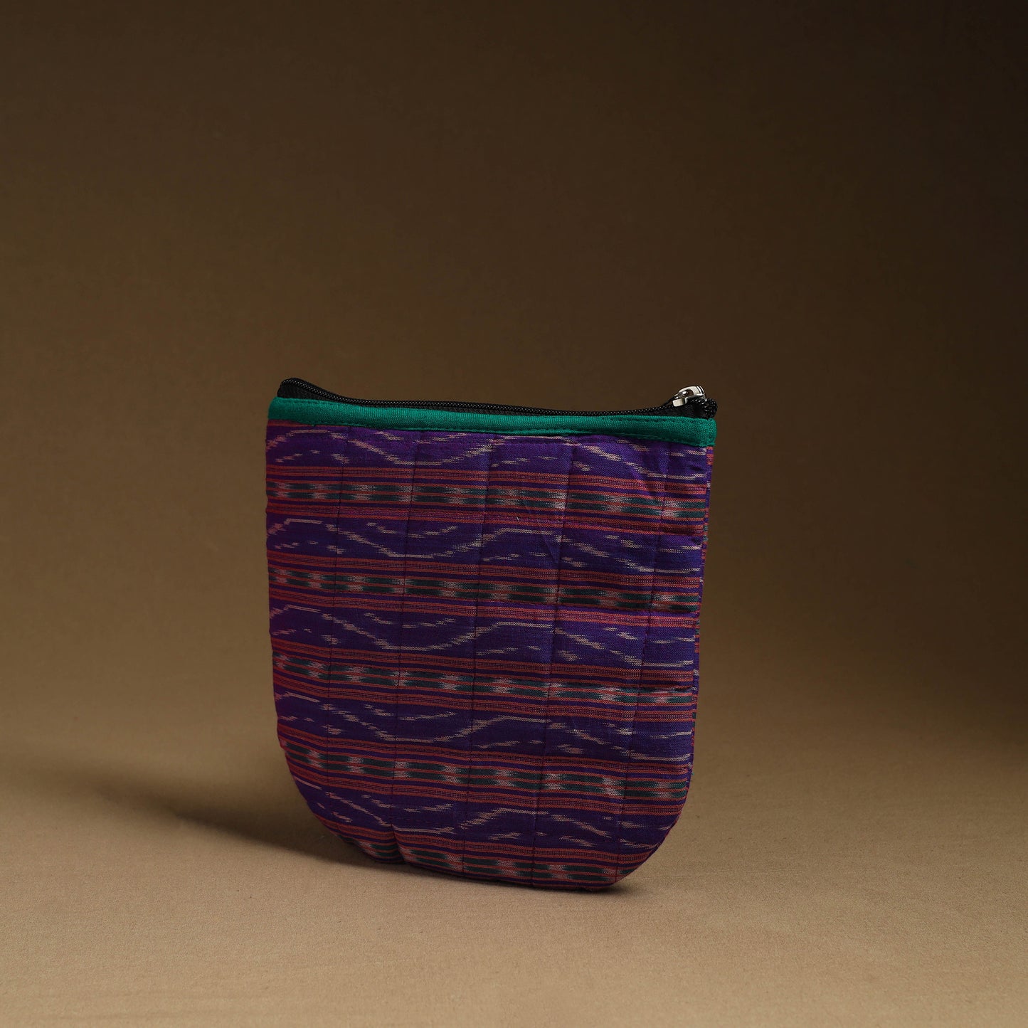 Purple - Handmade Quilted Cotton Utility Pouch 09