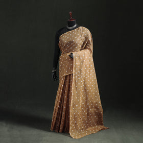 Bandhani Tie-Dye Kota Doria Cotton Saree 20