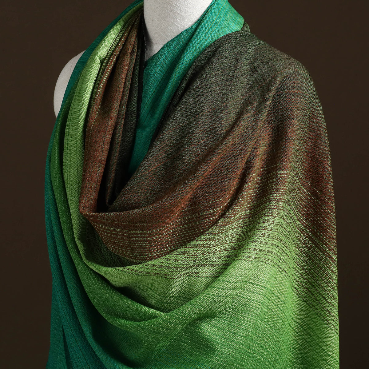 Kumaun Handwoven Pure Merino Wool Shawl 18