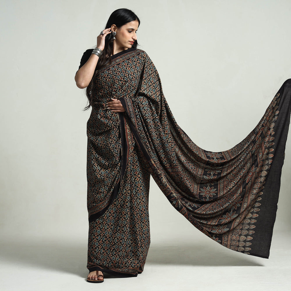 ajrakh saree