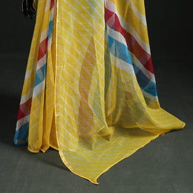 Tie-Dye Kota Doria Cotton Leheriya Saree 15