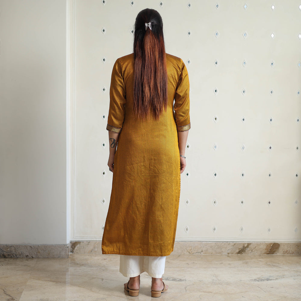 Yellow - Traditional Cotton Khun Straight Kurta for Women 21