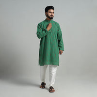 Cotton Long Jacquard Kurta for Men 12