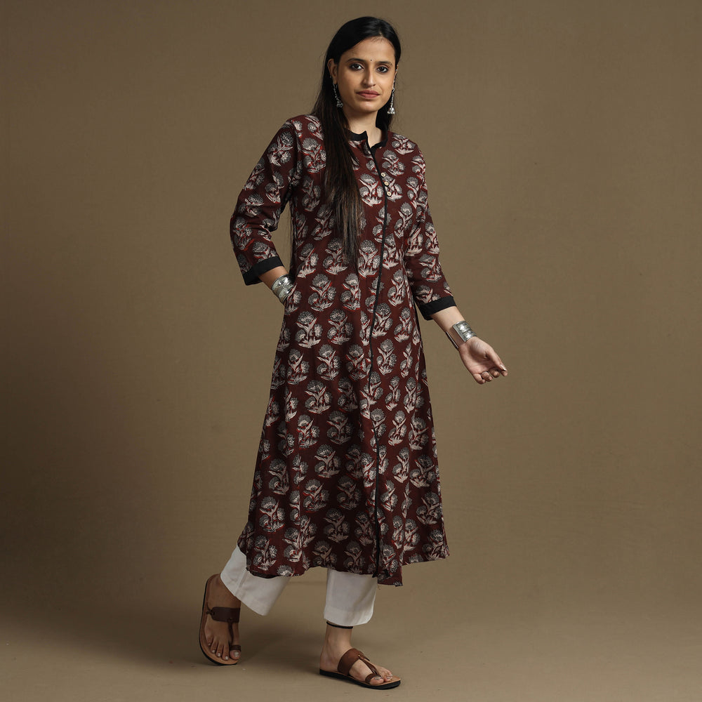  Bagru Hand Block Printed Kurta