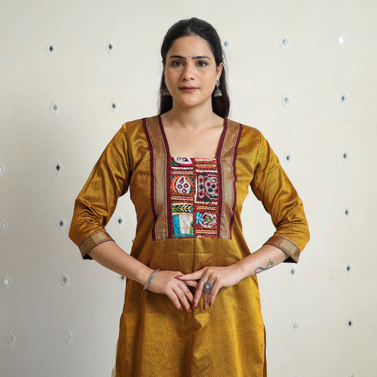 Yellow - Traditional Cotton Khun Straight Kurta for Women 21