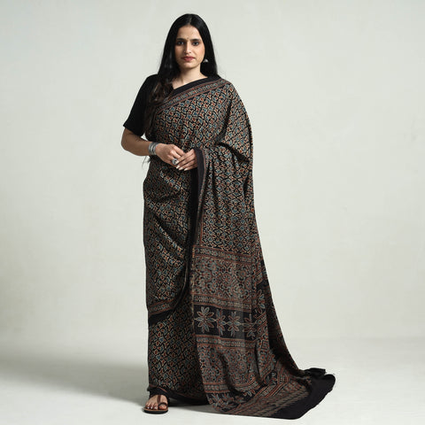 ajrakh saree