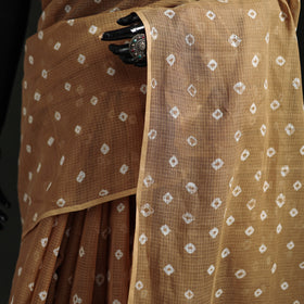 Bandhani Tie-Dye Kota Doria Cotton Saree 20