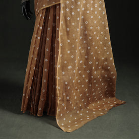 Bandhani Tie-Dye Kota Doria Cotton Saree 20