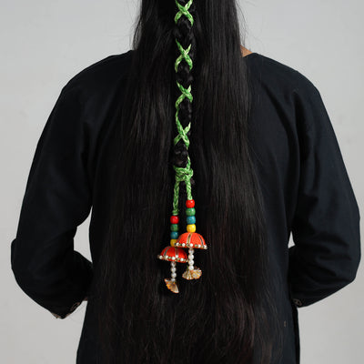 Thread Braided & Bead Work Hair Parandi 12