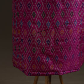 Pochampally Ikat Handloom Sico Unstitched Dress Material: Kurta with Mulberry Silk Dupatta 25