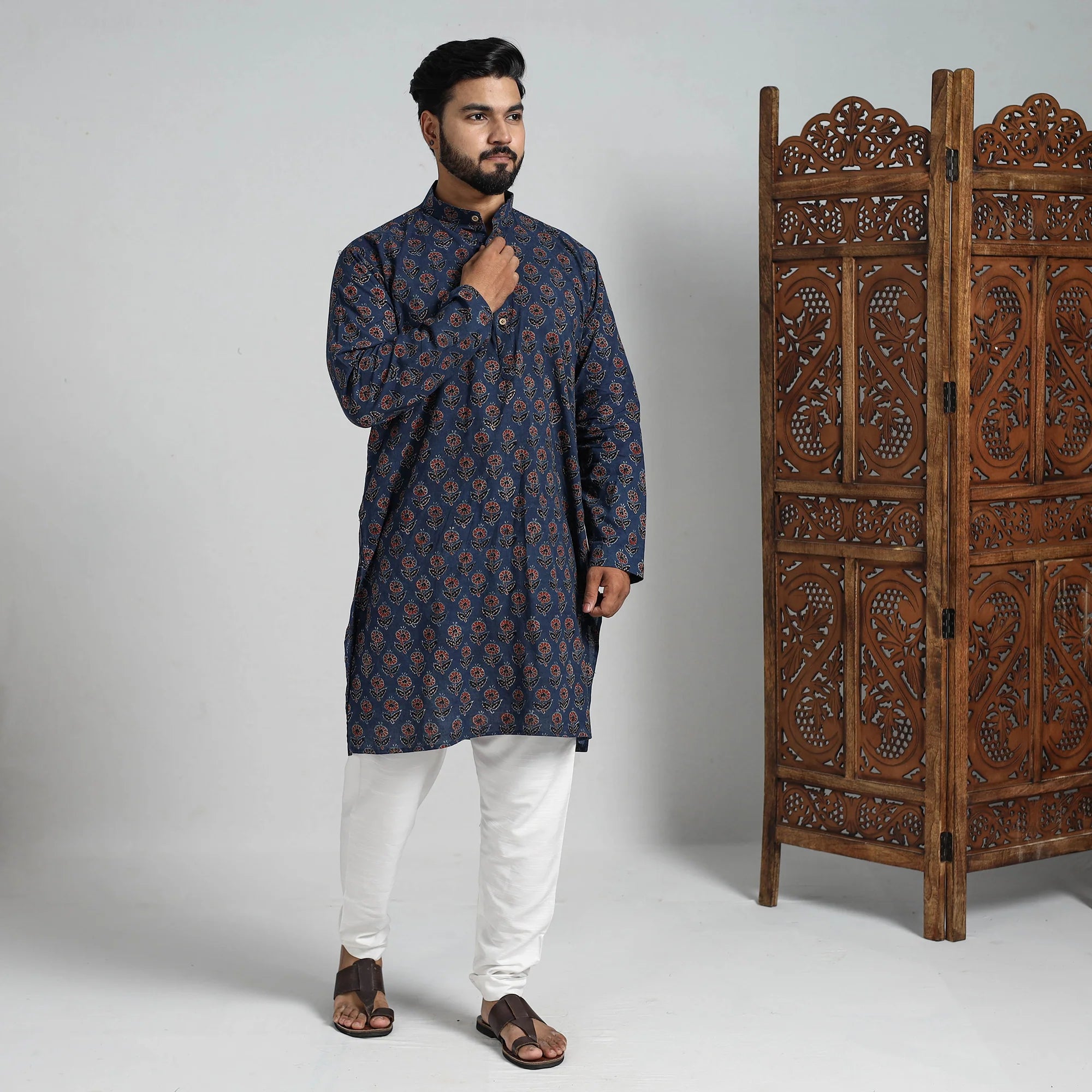 Ajrakh kurta
