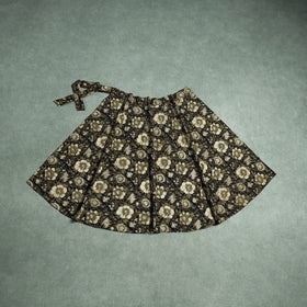 Bagru Hand Block Print Natural Dyed Cotton Wrap Around Skirt 18