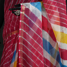 Tie-Dye Kota Doria Cotton Leheriya Saree 16