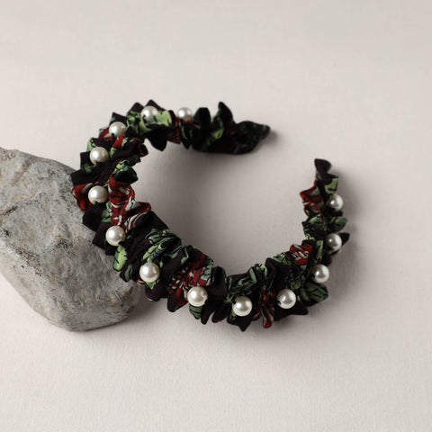 Handmade Fabart & Beadwork Hair Band 05