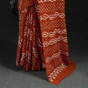 Kutch Bandhani Tie-Dye Cotton Saree 36
