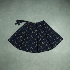 Bagru Hand Block Print Natural Dyed Cotton Wrap Around Skirt 22