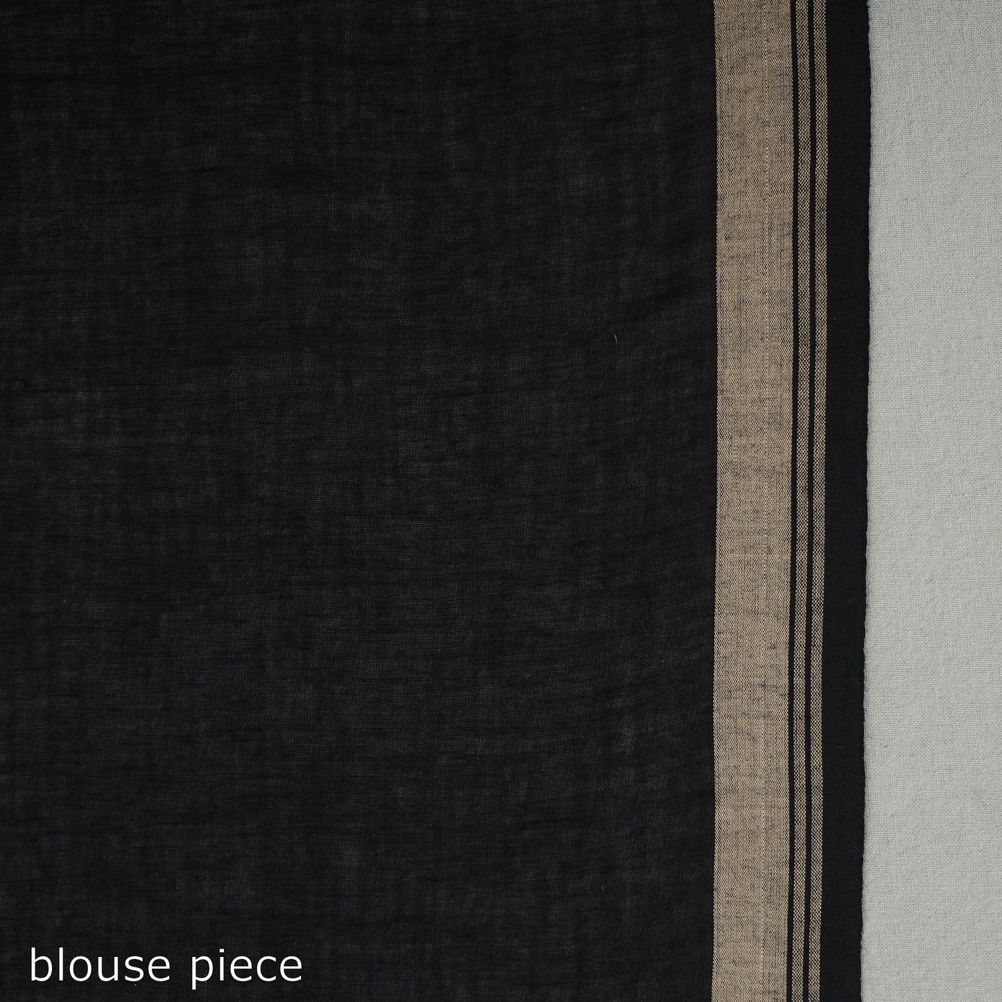 Black - Handloom Cotton Phulia Jamdani Saree with Tassels 03