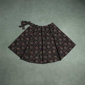 Bagru Hand Block Print Natural Dyed Cotton Wrap Around Skirt 20