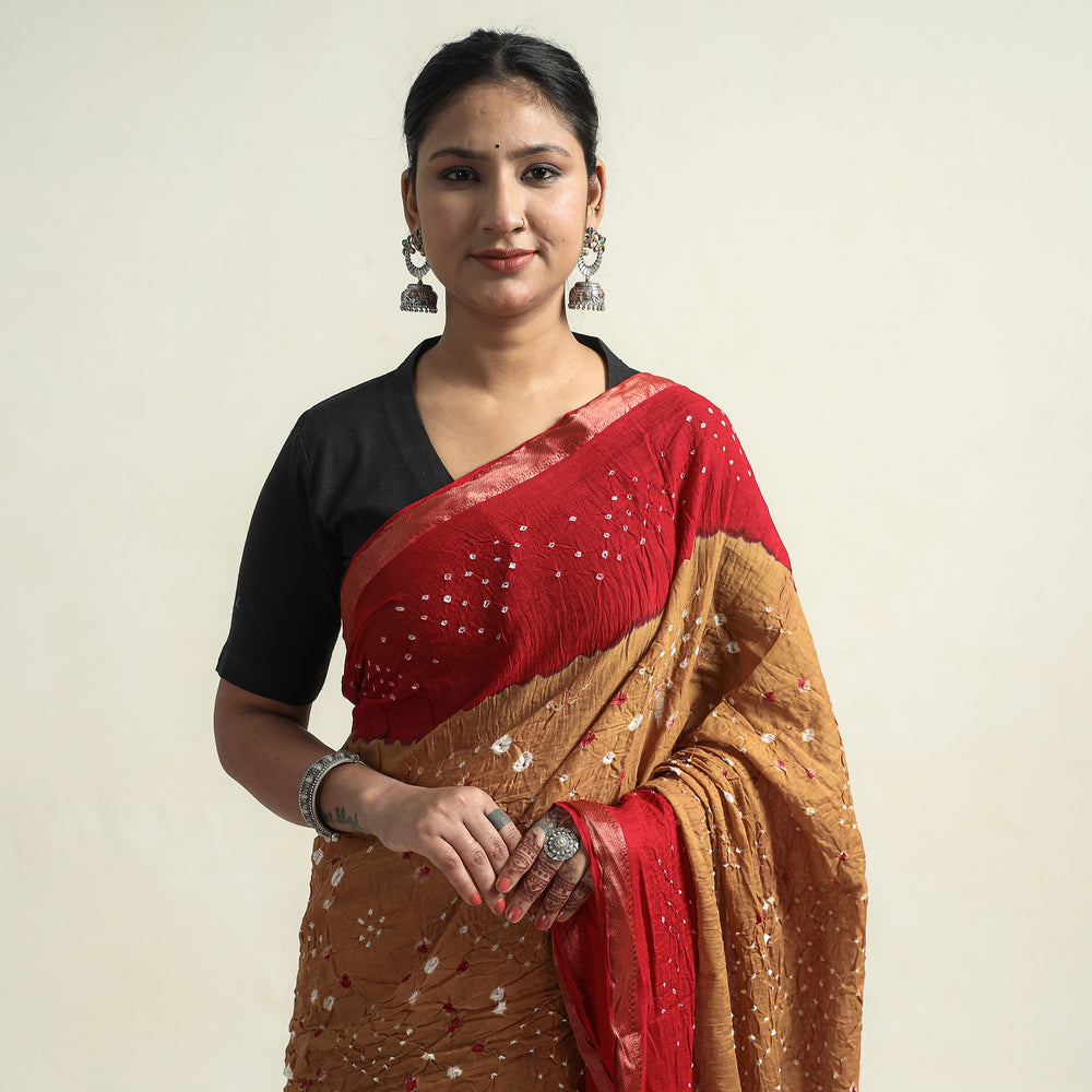 bandhani saree