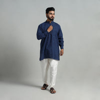 Cotton Short Jacquard Kurta for Men 03