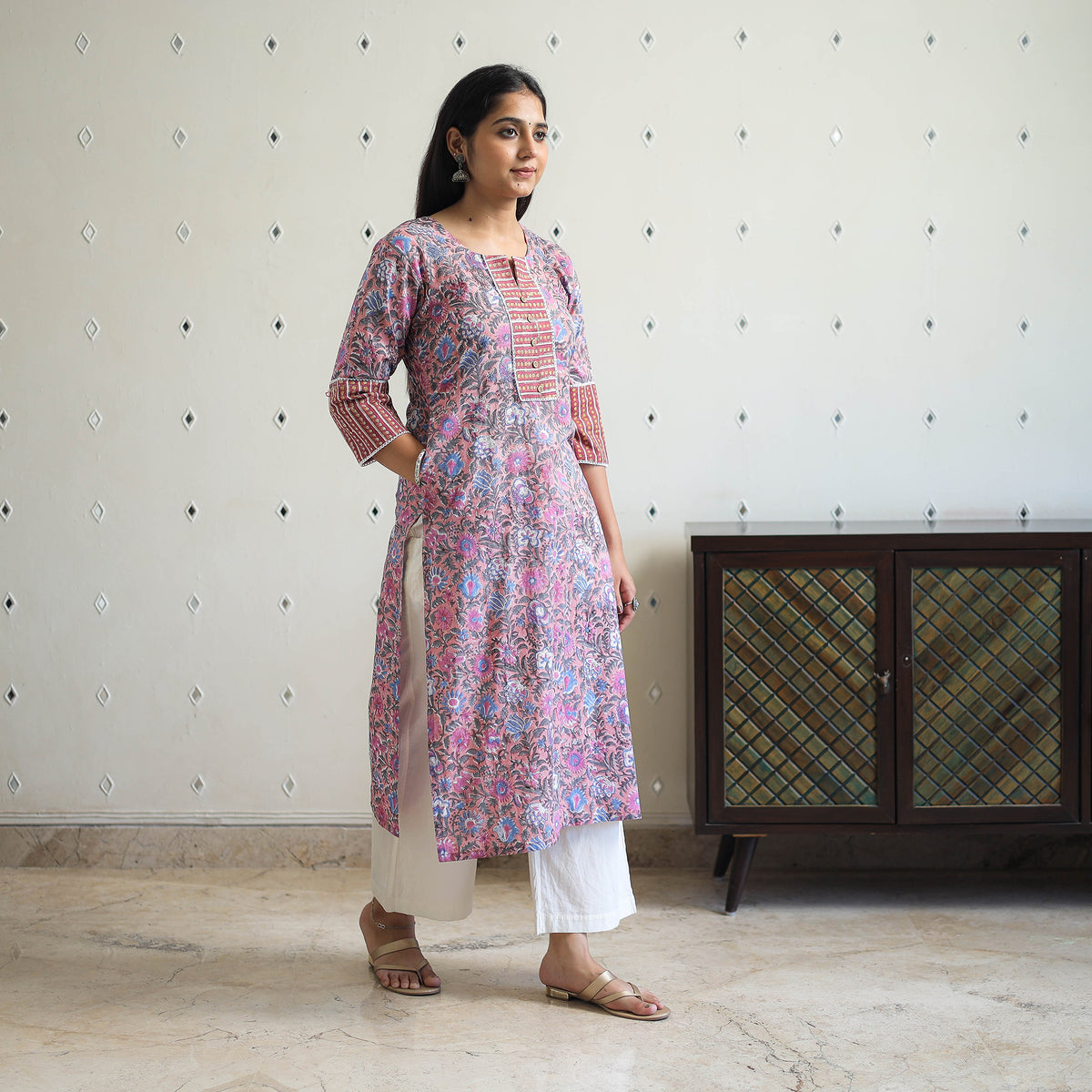 Buy Sanganeri Print Kurta for Women Online in India