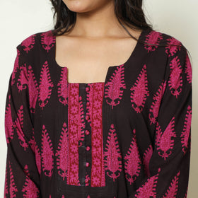 Buy Bagh Block Printed Cotton Kurta with Palazzo & Dupatta Set 13 Online at iTokri.com