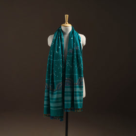 Kutch Bandhani Handwoven Neran Hand Embroidery Merino Wool Shawl 53
