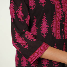 Buy Bagh Block Printed Cotton Kurta with Palazzo & Dupatta Set 13 Online at iTokri.com