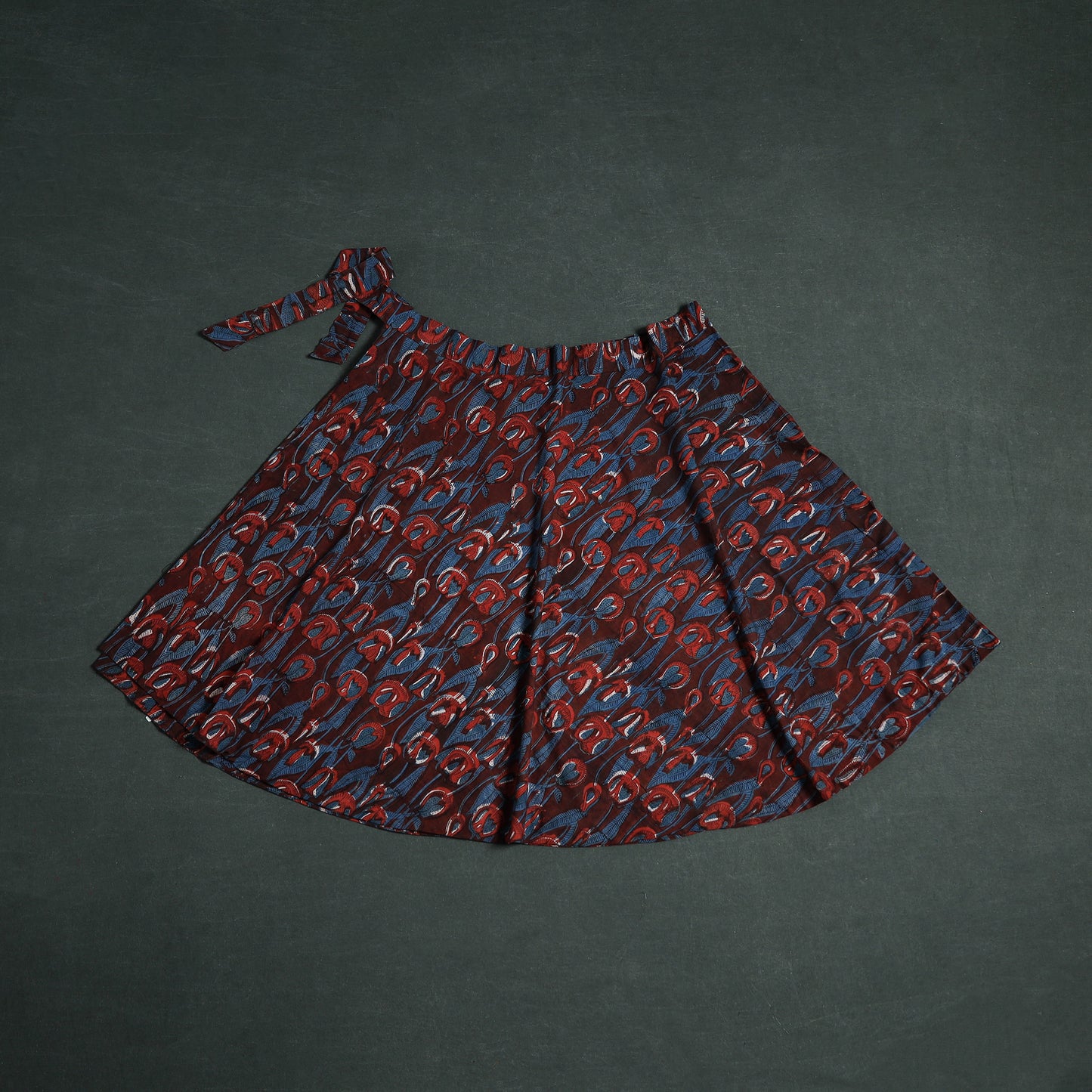 Bagru Hand Block Print Cotton Wrap Around Skirt 23