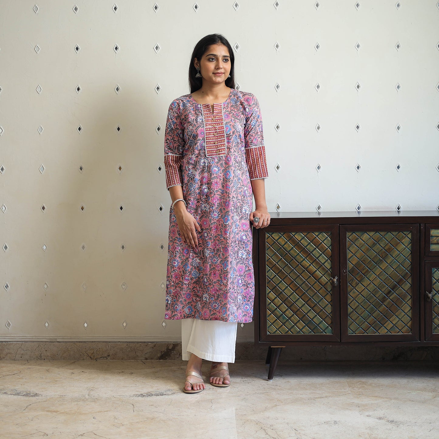 Buy Sanganeri Print Kurta for Women Online in India