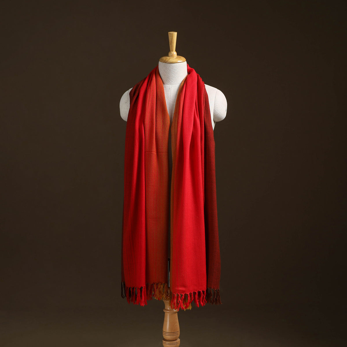 Kumaun Handwoven Pure Merino Wool Shawl 19