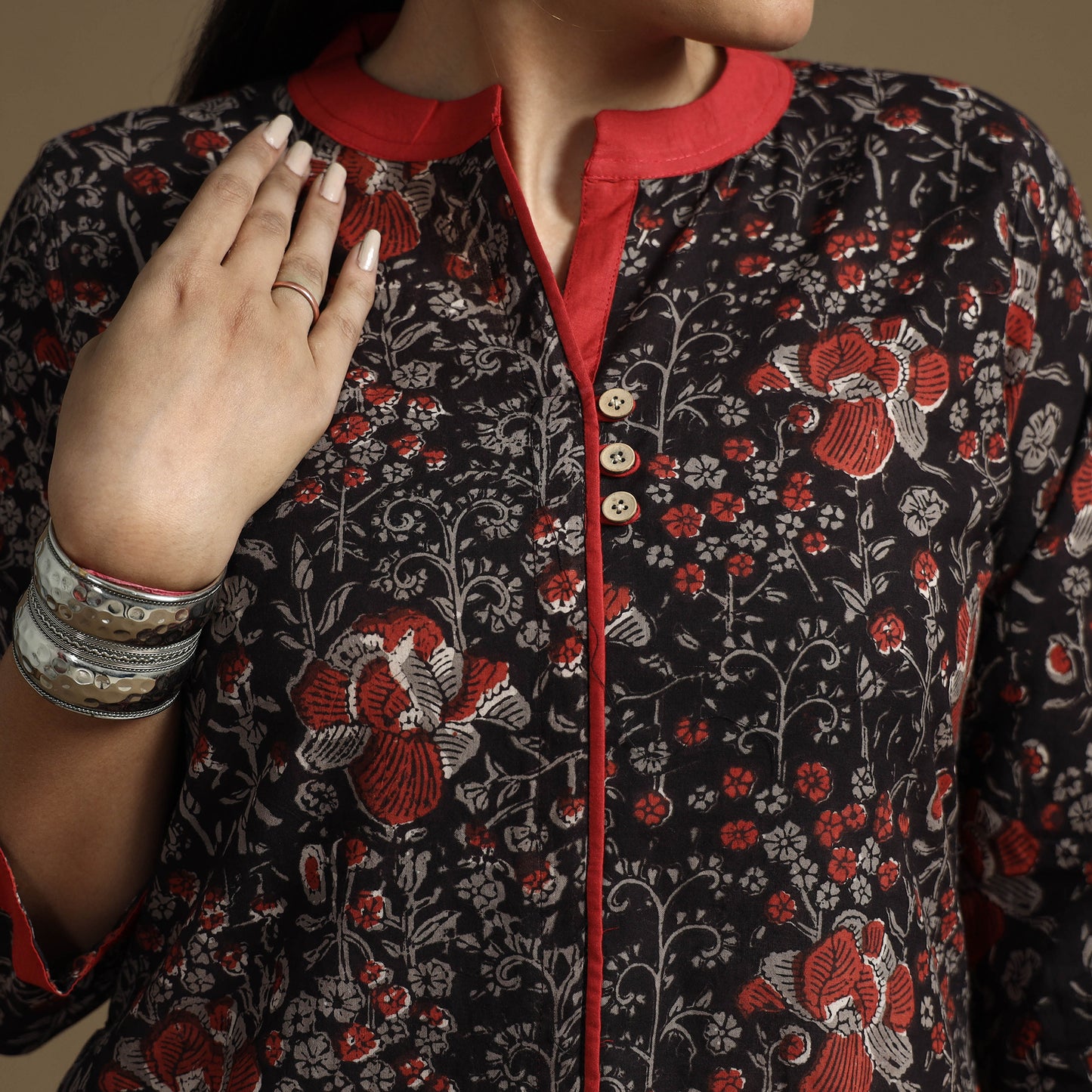  Bagru Hand Block Printed Kurta