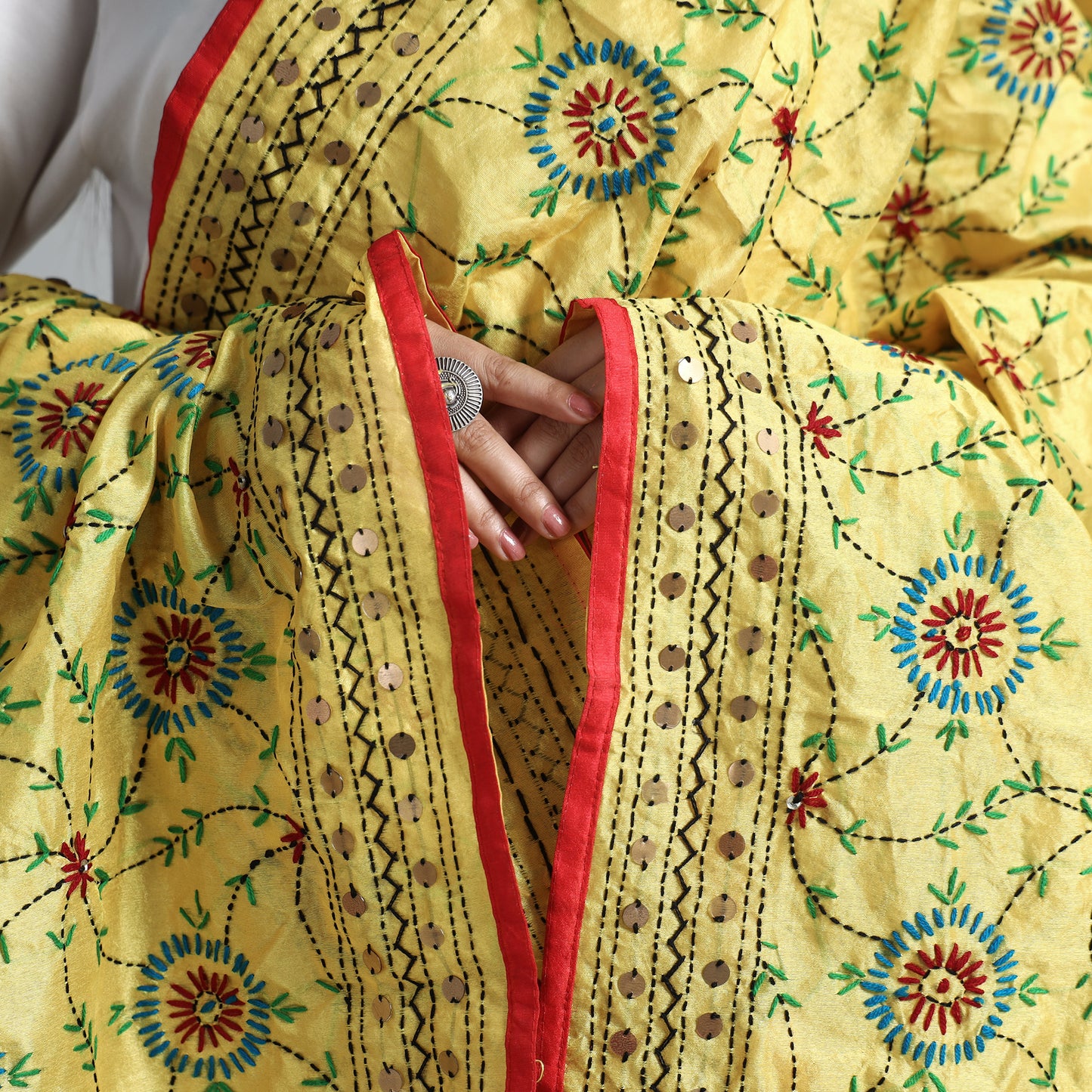 Phulkari Embroidered Dupatta