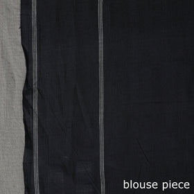  Brown Pochampally Ikat Weave Handloom Cotton Saree