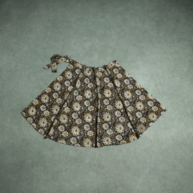 Bagru Hand Block Print Natural Dyed Cotton Wrap Around Skirt 26