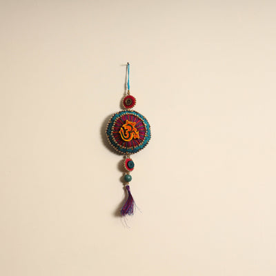 Om - Handmade Felt & Beadwork Wall Hanging