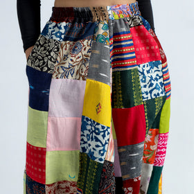 Multicolor - Block Printed Handmade Patchwork Cotton Harem Pant