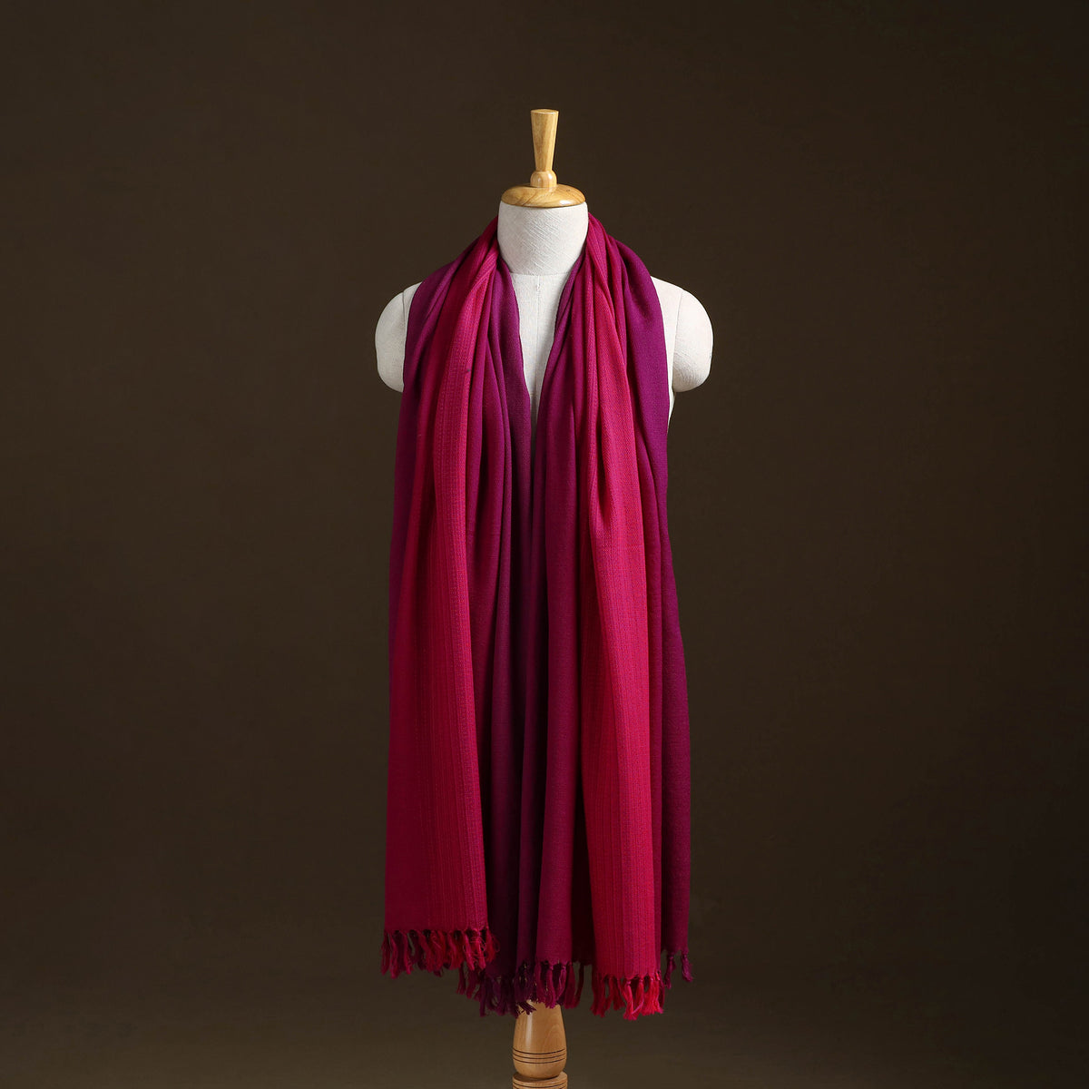 Kumaun Handwoven Pure Merino Wool Shawl 17