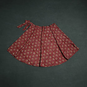 Bagru Hand Block Print Cotton Wrap Around Skirt 20