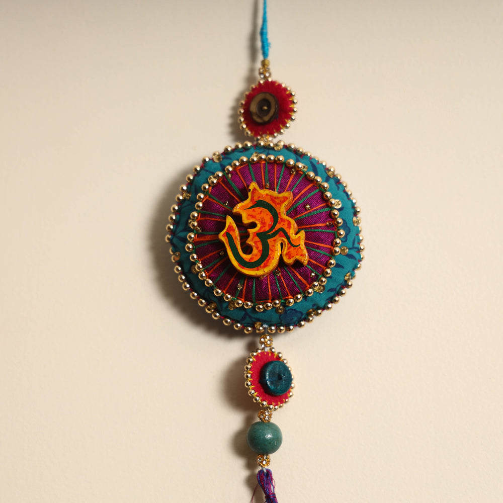 Om - Handmade Felt & Beadwork Wall Hanging